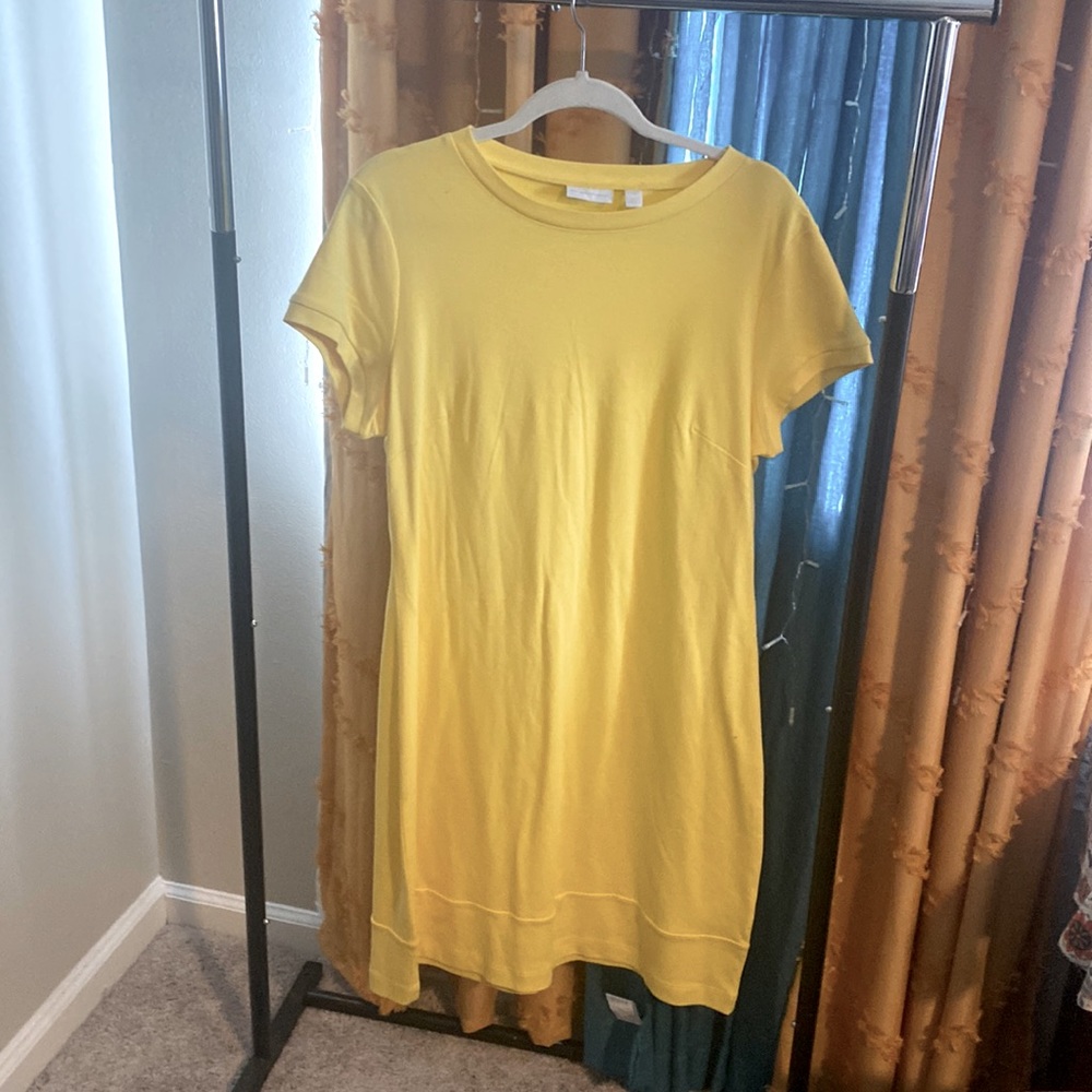 Never worn!! garment tag, yellow casual dress